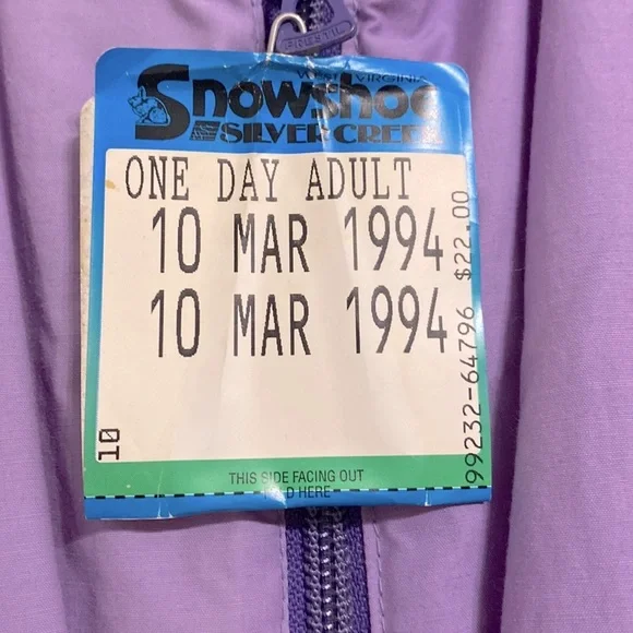 VTG Anoralp Schmello Designer Size 8 Purple Skiwear France Snow Suit - Picture 4 of 14